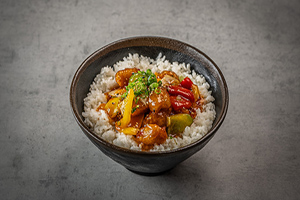 Sweet Chilli Chicken with Rice